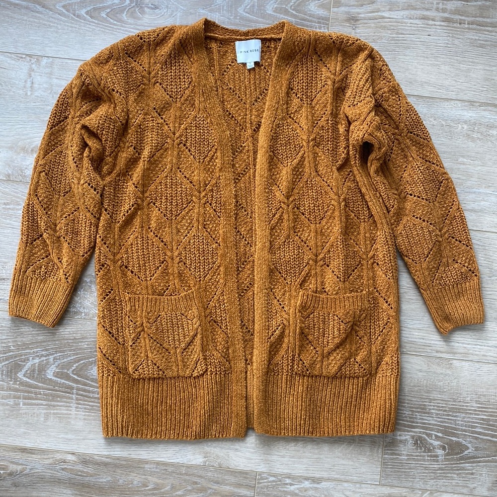 Pink Rose Cardigan Large